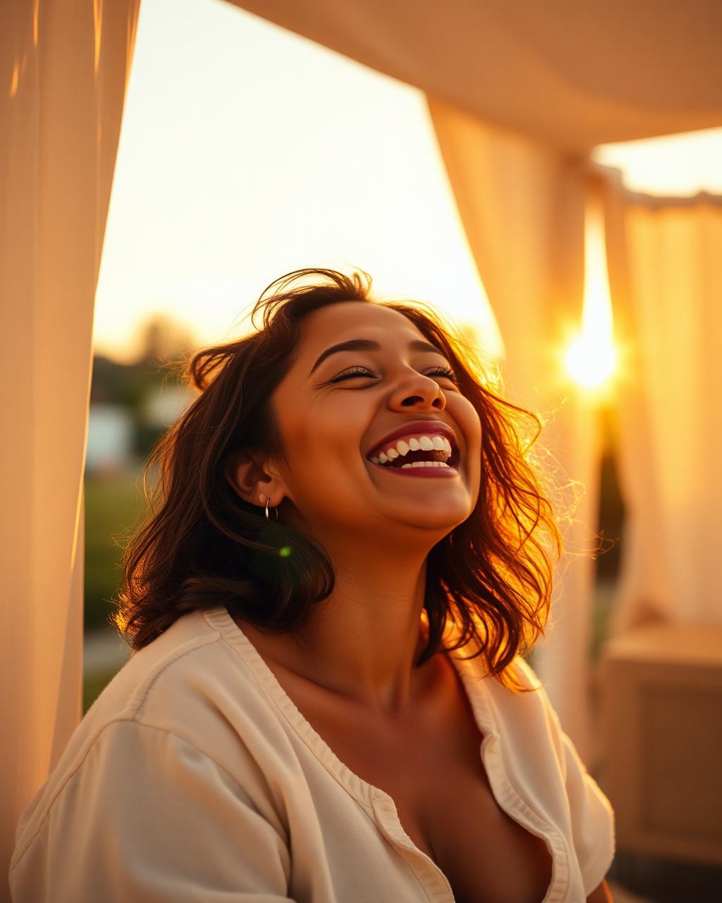AI-generated golden-hour lifestyle shot